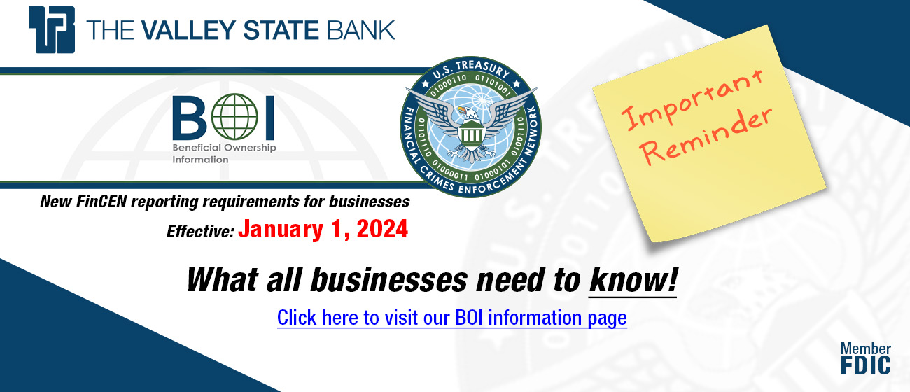 Valley State Bank - Home